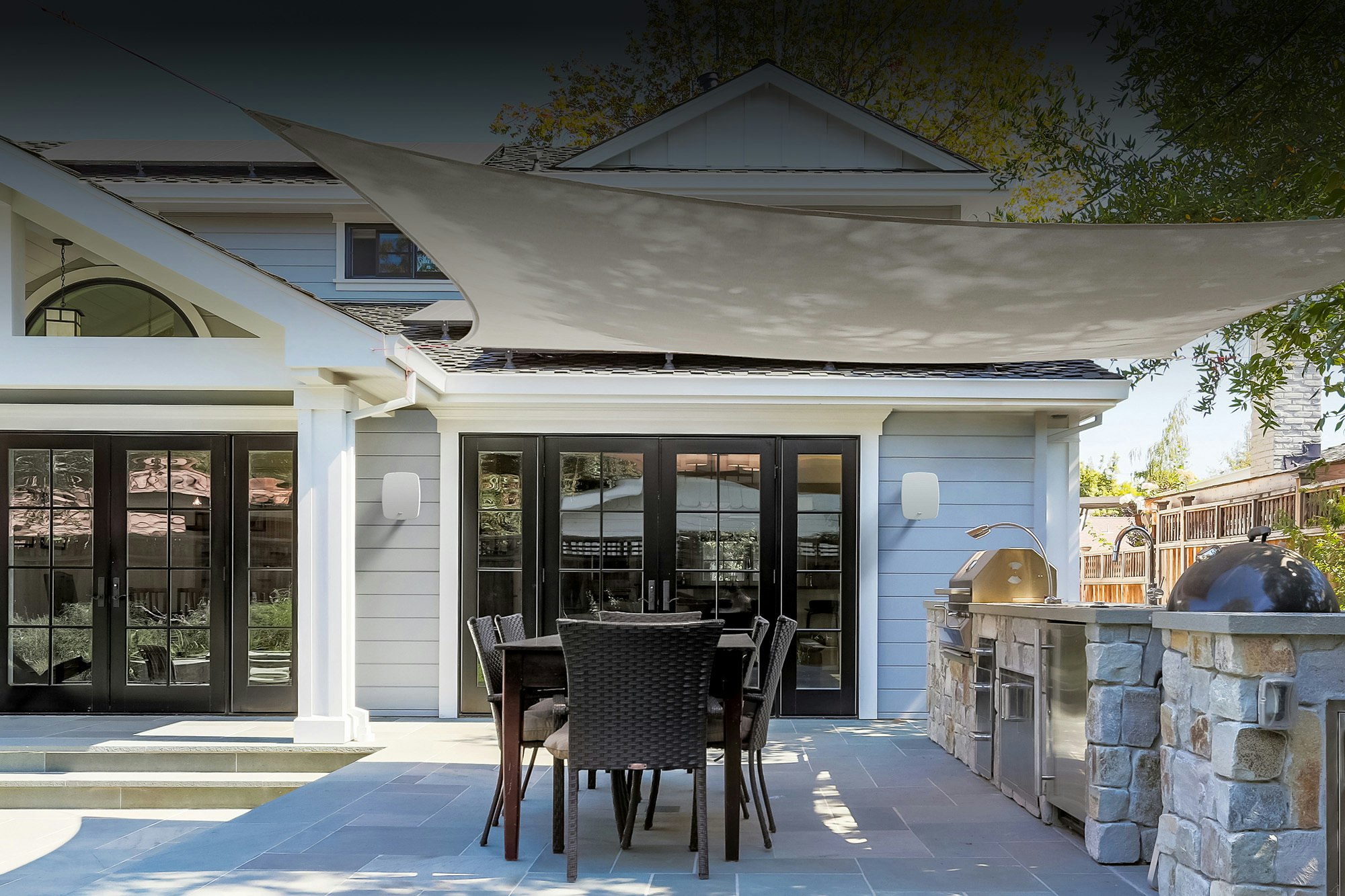 Klipsch RSM 650 Powering An Outdoor Kitchen Area overlay 2000x1333